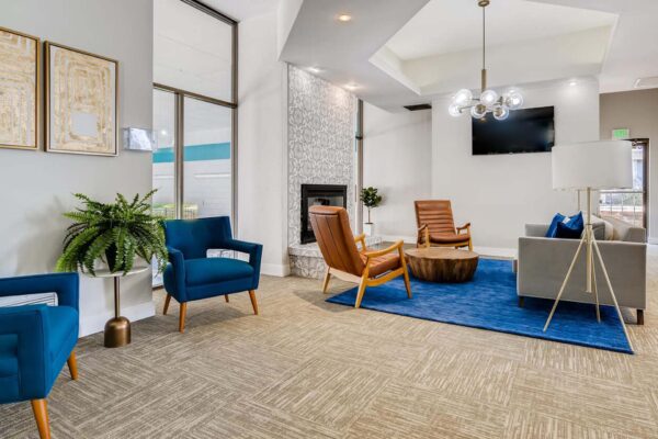 Flats at Pinecliffe apartments lounge.