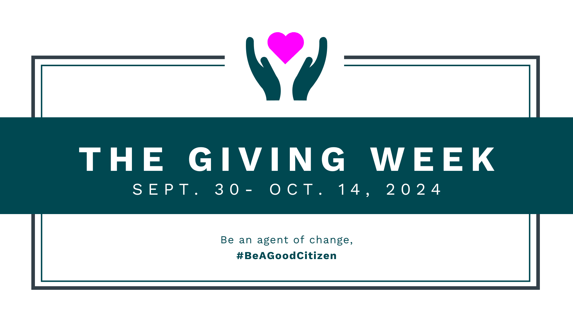 The Giving Week graphic.