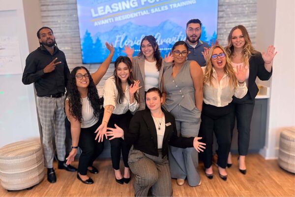 Avanti employees posing together.