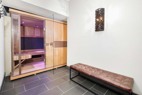 The Locale apartments spa with infrared sauna.