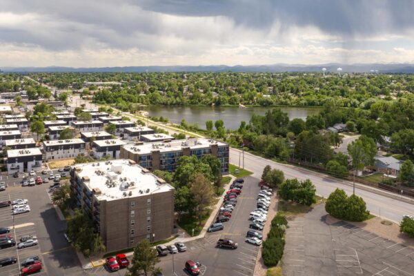 Beacon House apartments with classic brick construction and ample parking.