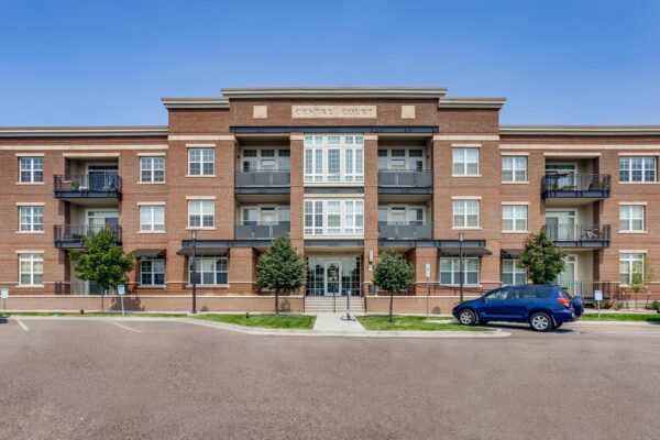 Centre Court apartments with elegant brick construction and ample parking.