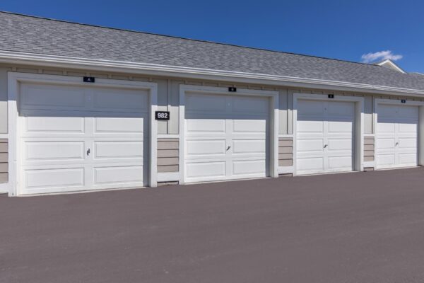 Cottages at Jet Wing apartment garages.