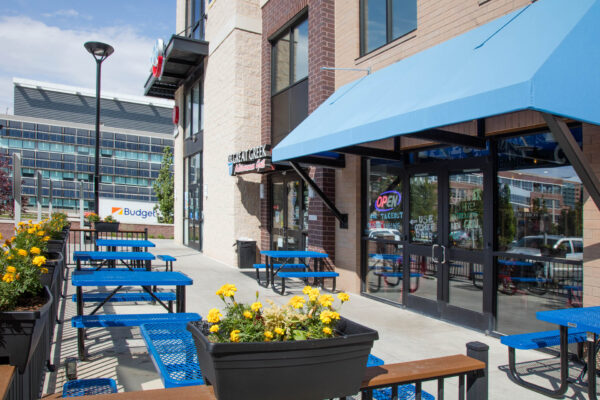 Forum Fitzsimons apartments with the Great Greek restaurant space.