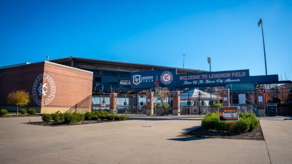 Entrance to Legends Fields baseball stadium.