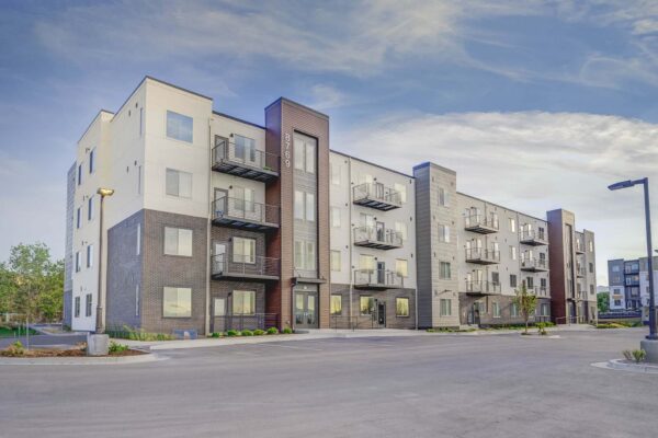 Copper 87 apartments with modern construction and architecture.