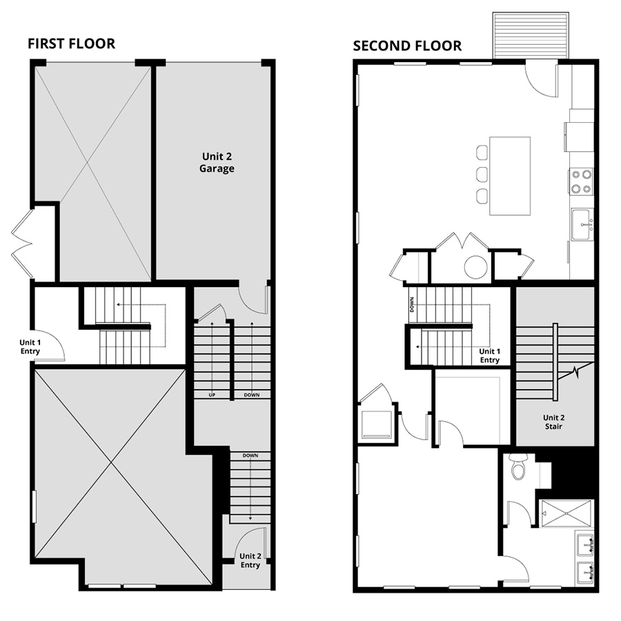 Rendering of the The Drift floor plan with 1 bedroom[s] and 1 bathroom[s] at The Row at Riverbend